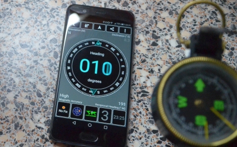 Huawei P10 aastane test: GPS ja kompass.