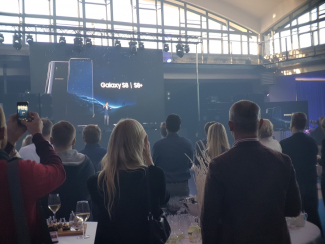 Samsung Galaxy S8 esitlus Balti jaamas.