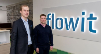 Flowit, tegevjuht Andres Aavik ja äriarendusjuht Juhan Pukk.