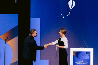 Ettevõtluse Auhindade gala, kus Martin Vares võitis Aasta Noore Ettevõtja auhinna. Foto: Rene Riisalu