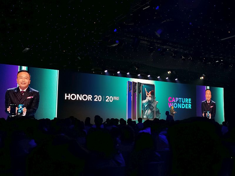 Honor 20 esitlus 2019. aastal Londonis.