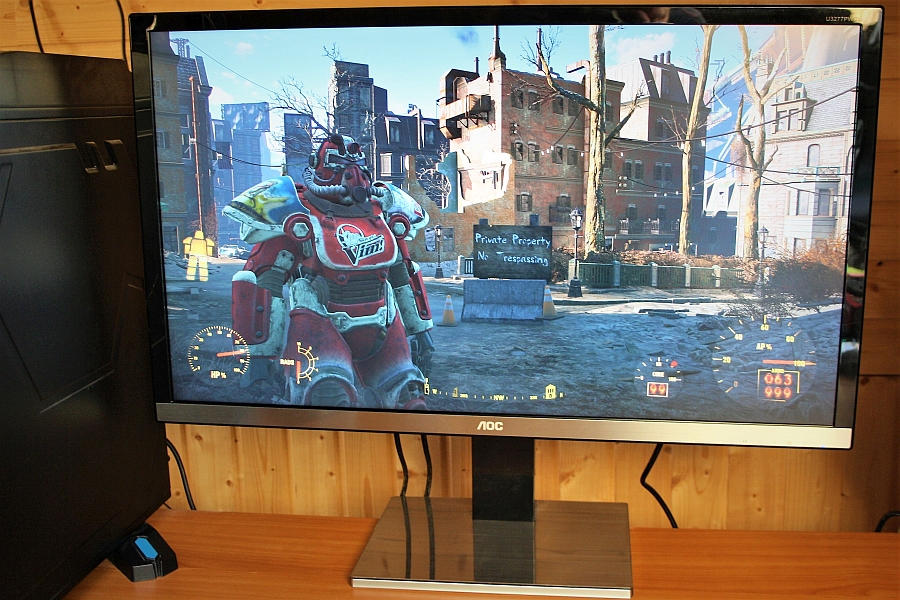 Fallout 4 32-tollisel 4K ekraanil.