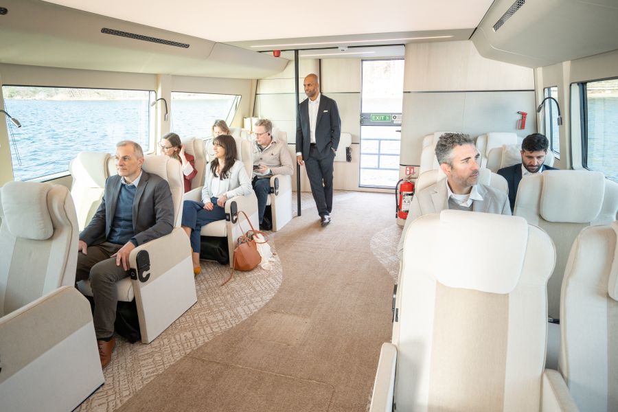 Äriklassi interjöör.