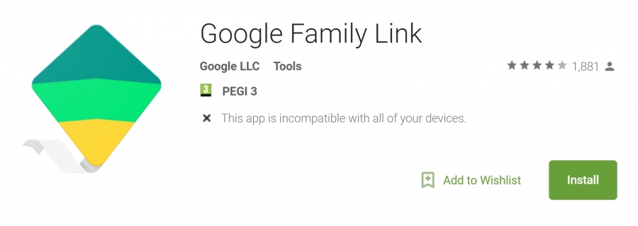 Family Link Play Store´is.