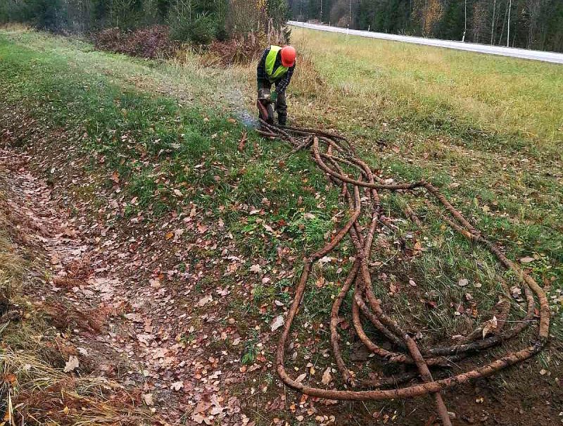 Vaskkaabli väljavõtmine.