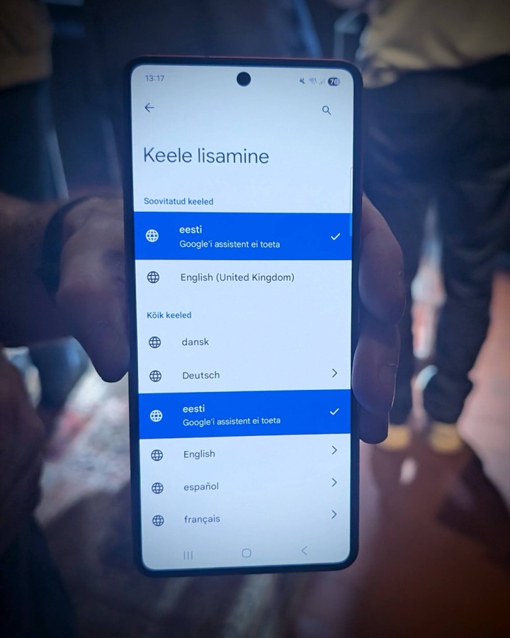 Gemini Assistant Eesti keelt ei toeta