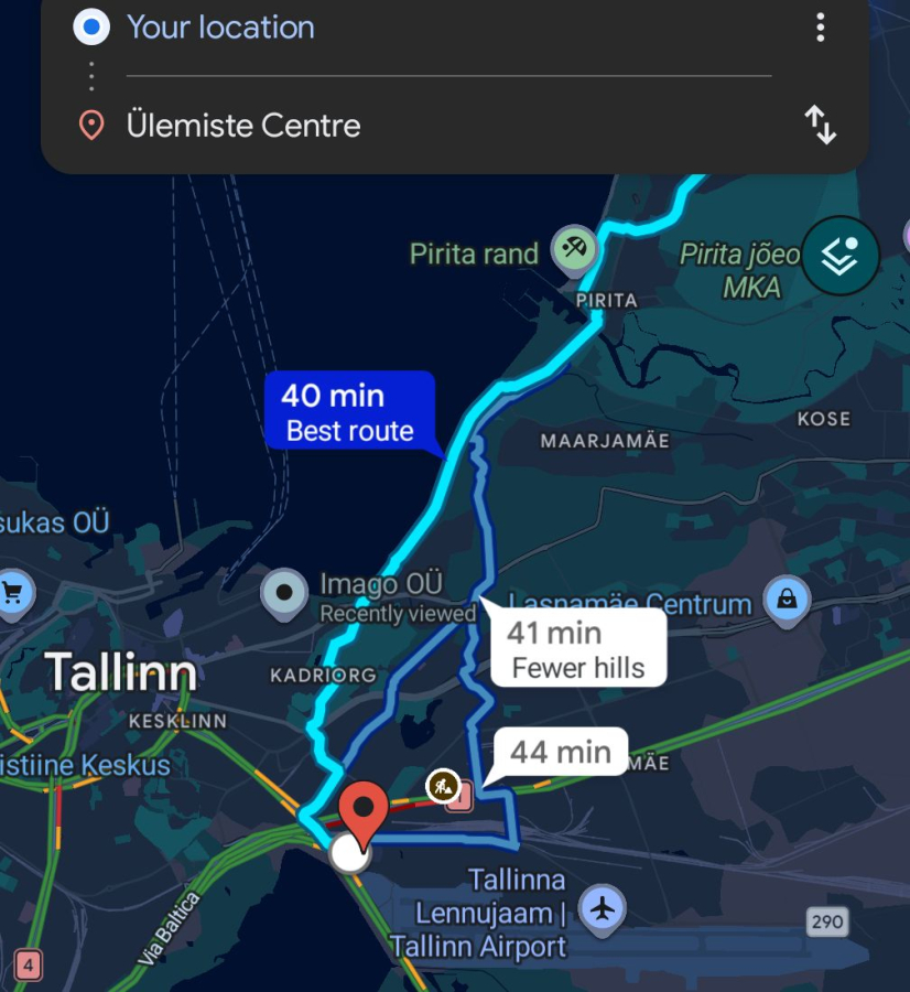 Töötab: jalgrattateede soovitused on Google Mapsis olemas.