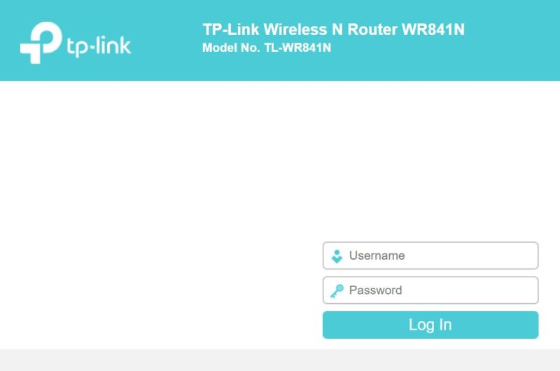 Ruuteri login aken
