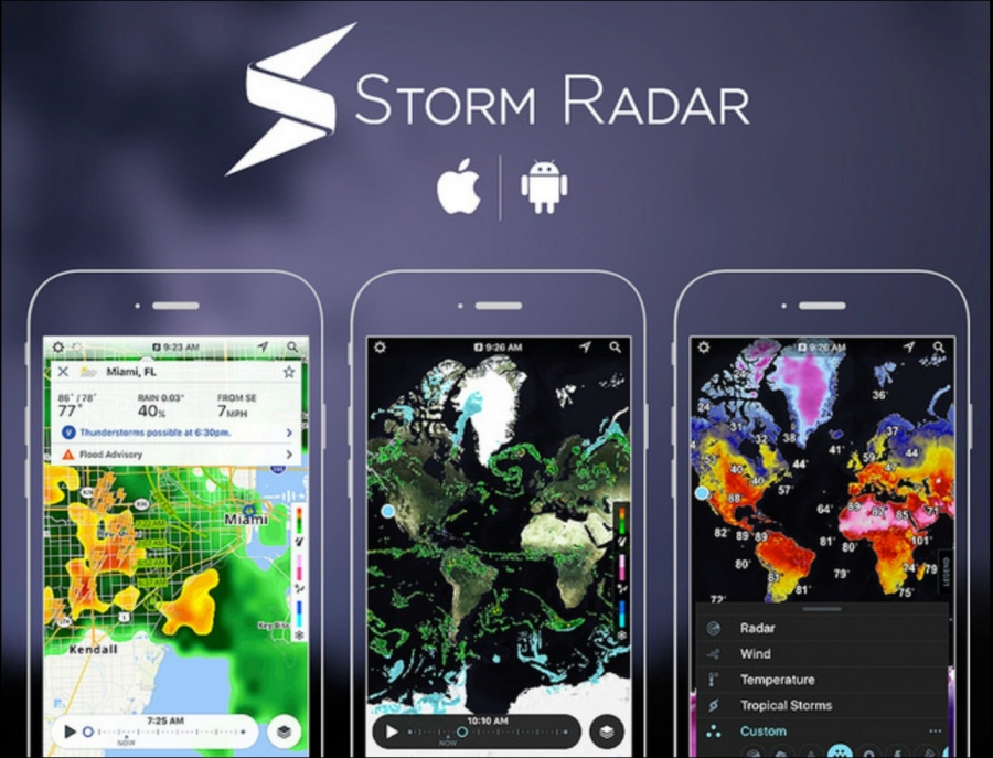 Storm Radar app.