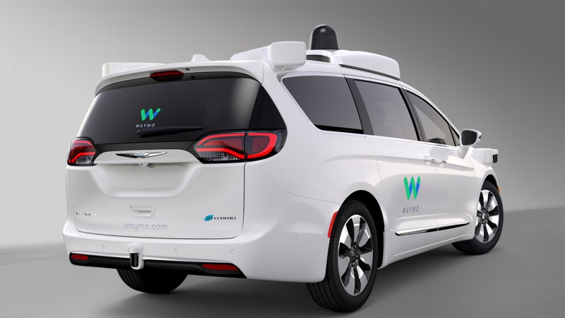 Waymo minivan. 