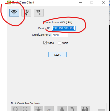 DroidCam PC WIFI
