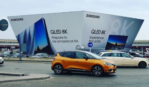 IFA 2018, Samsungi 8K reklaam Berliinis.