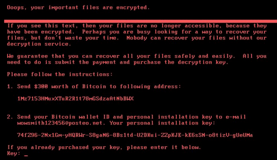 Viirus petya.