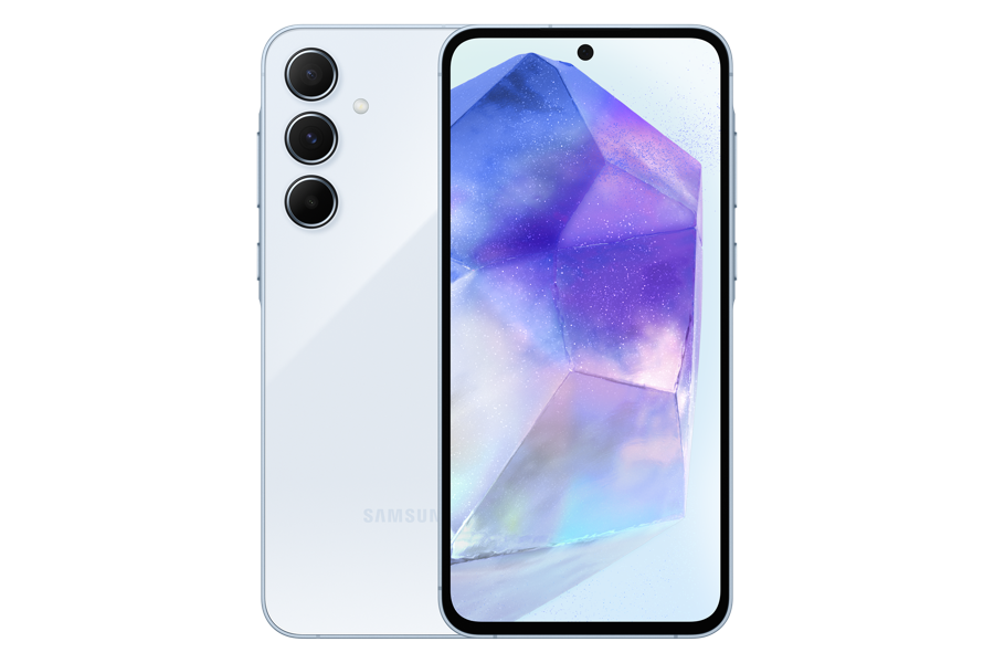 Samsung A55 helesinine