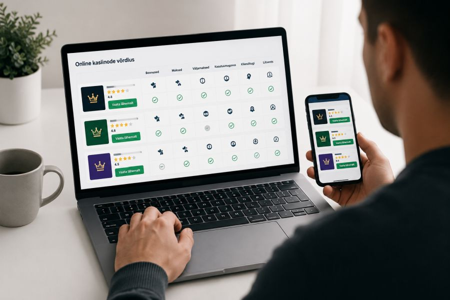 Välismaa online kasiinode testimine