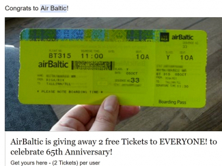 Air Balticu libakampaania.
