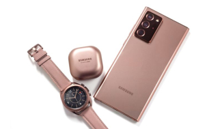 Samsungi uus kell, kõrvaklapid ja nutitelefon-nuhvel.