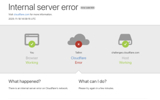 Cloudflare maas server error
