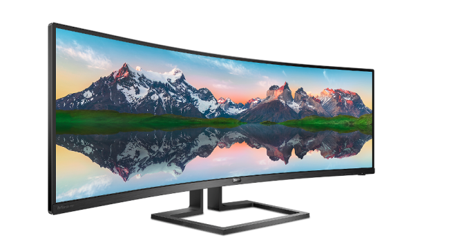 Philipsi 49-tolline monitor.