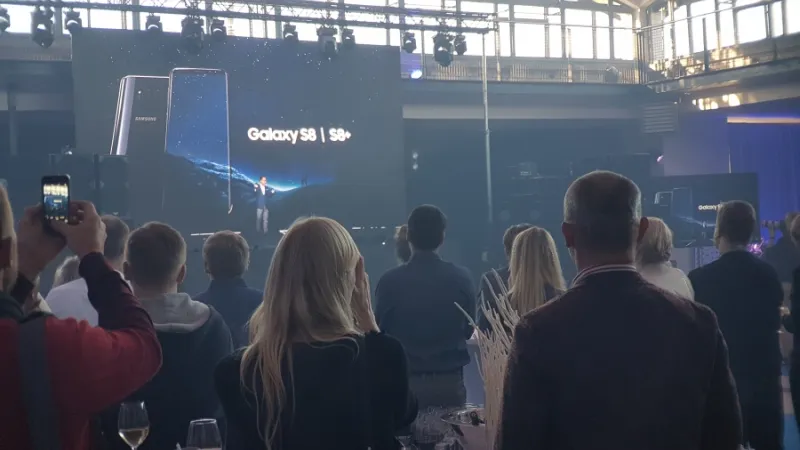 Samsung Galaxy S8 esitlus Balti jaamas.