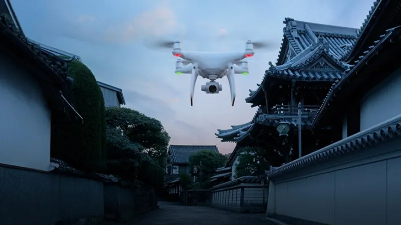 DJI droon Hiinas, kus karmi registreerimisprotsessi ei pea läbi tegema. Foto: DJI