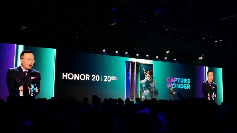 Honor 20 / 20 pro esitlusel.