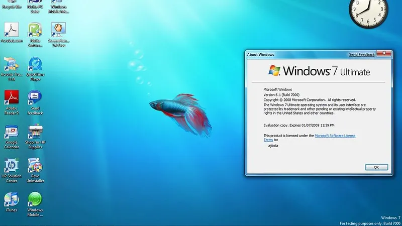 Windows 7. Foto: (CC) (CC) Okubax / Flickr