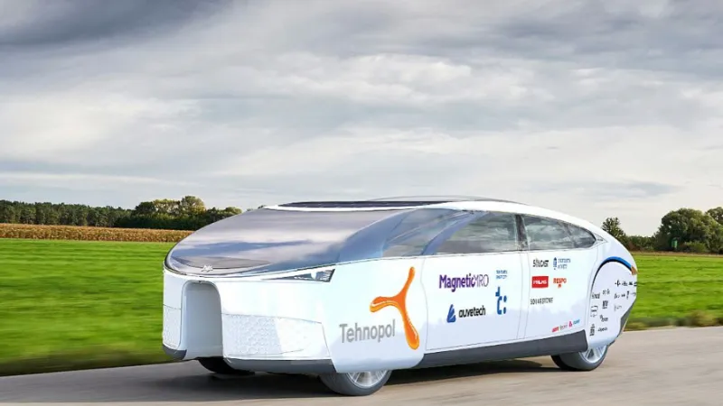Solaride päikeseauto 3D mudel. Foto: Solaride, erakogu.