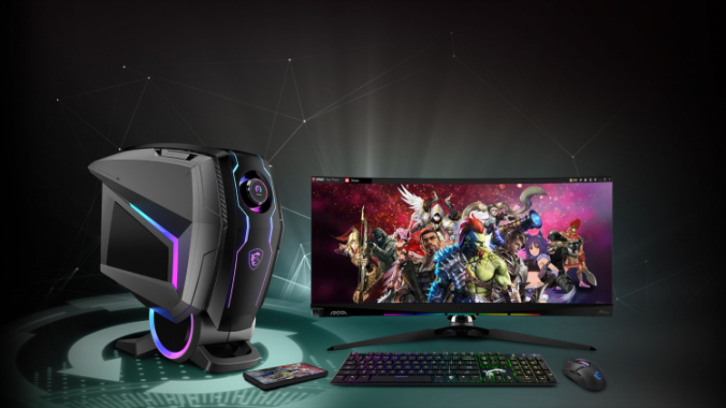 MSI e-sport desktop.