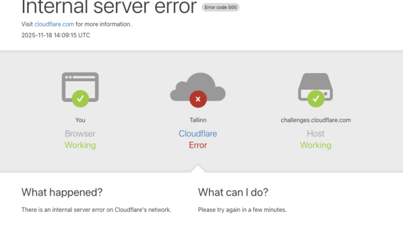 Cloudflare maas server error