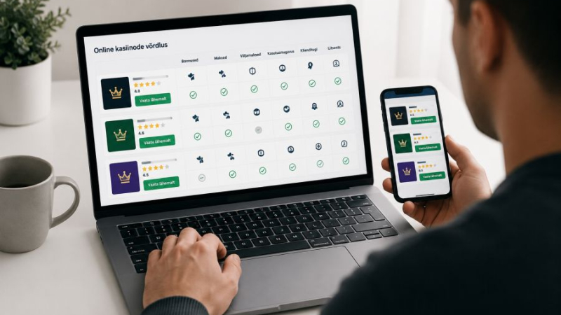 Välismaa online kasiinode testimine